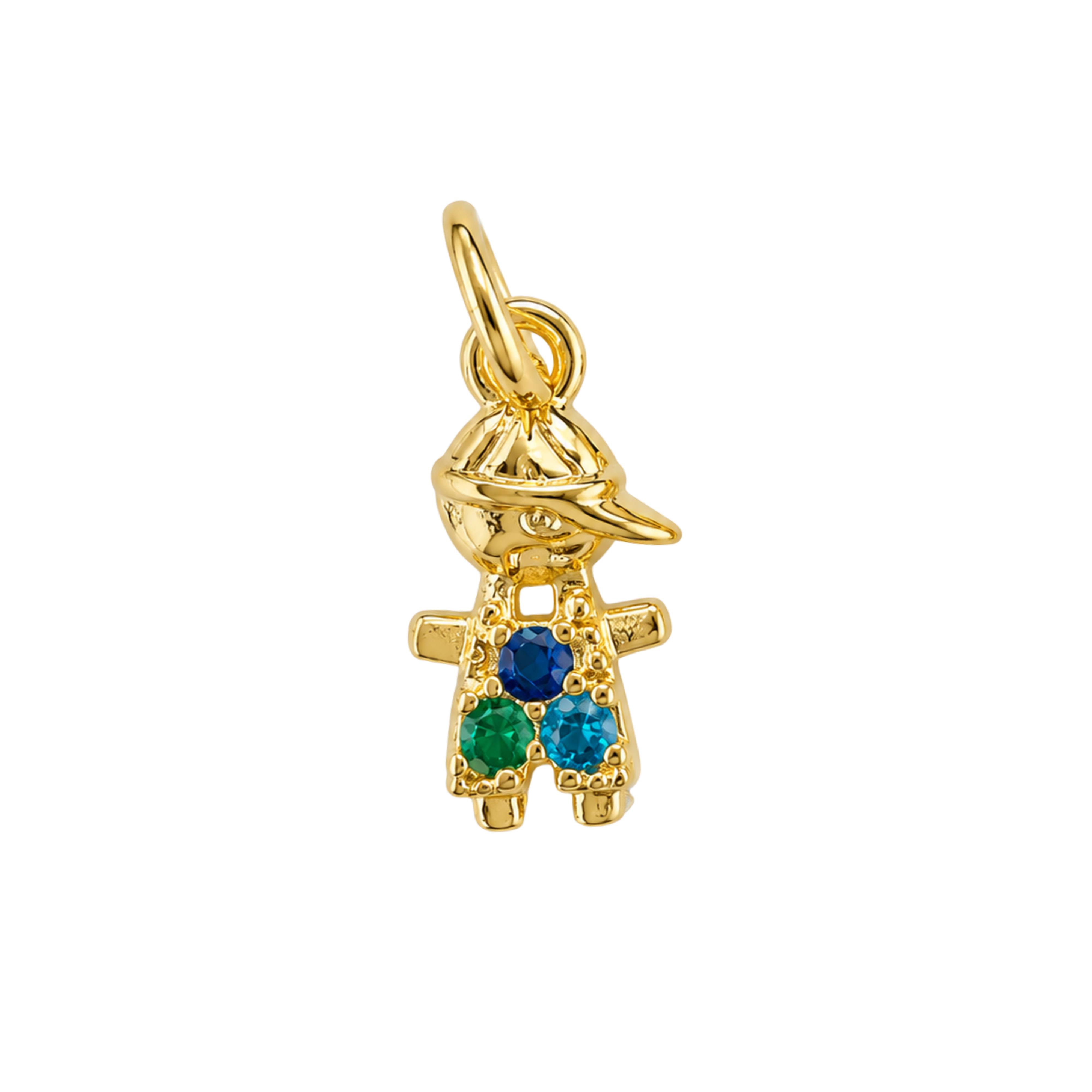 Son and Daughter Pendant in Gold Plated