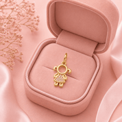 Boy/Girl Pendant in Gold Plated
