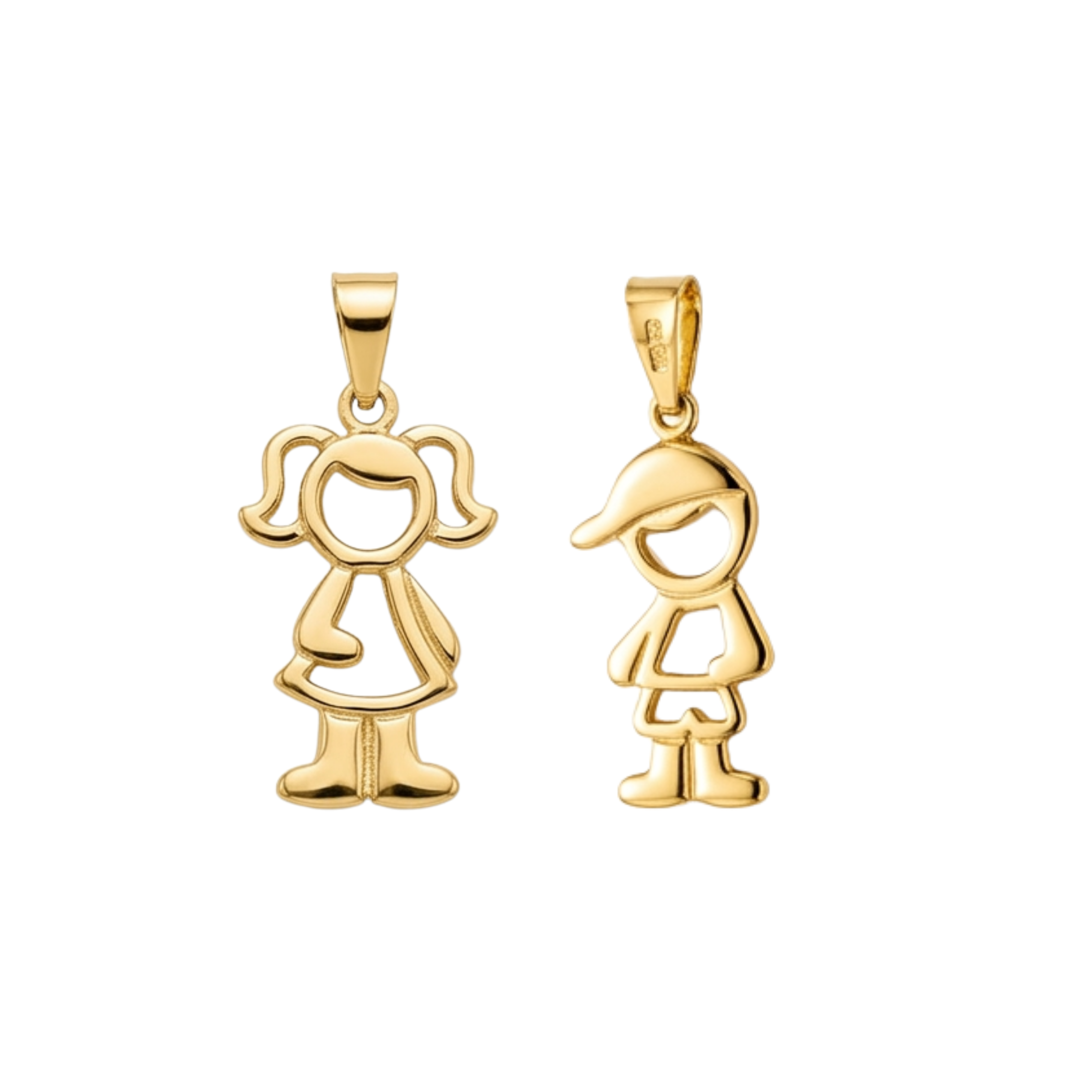 Boy/Girl Pendant in Gold Plated