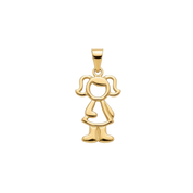 Boy/Girl Pendant in Gold Plated