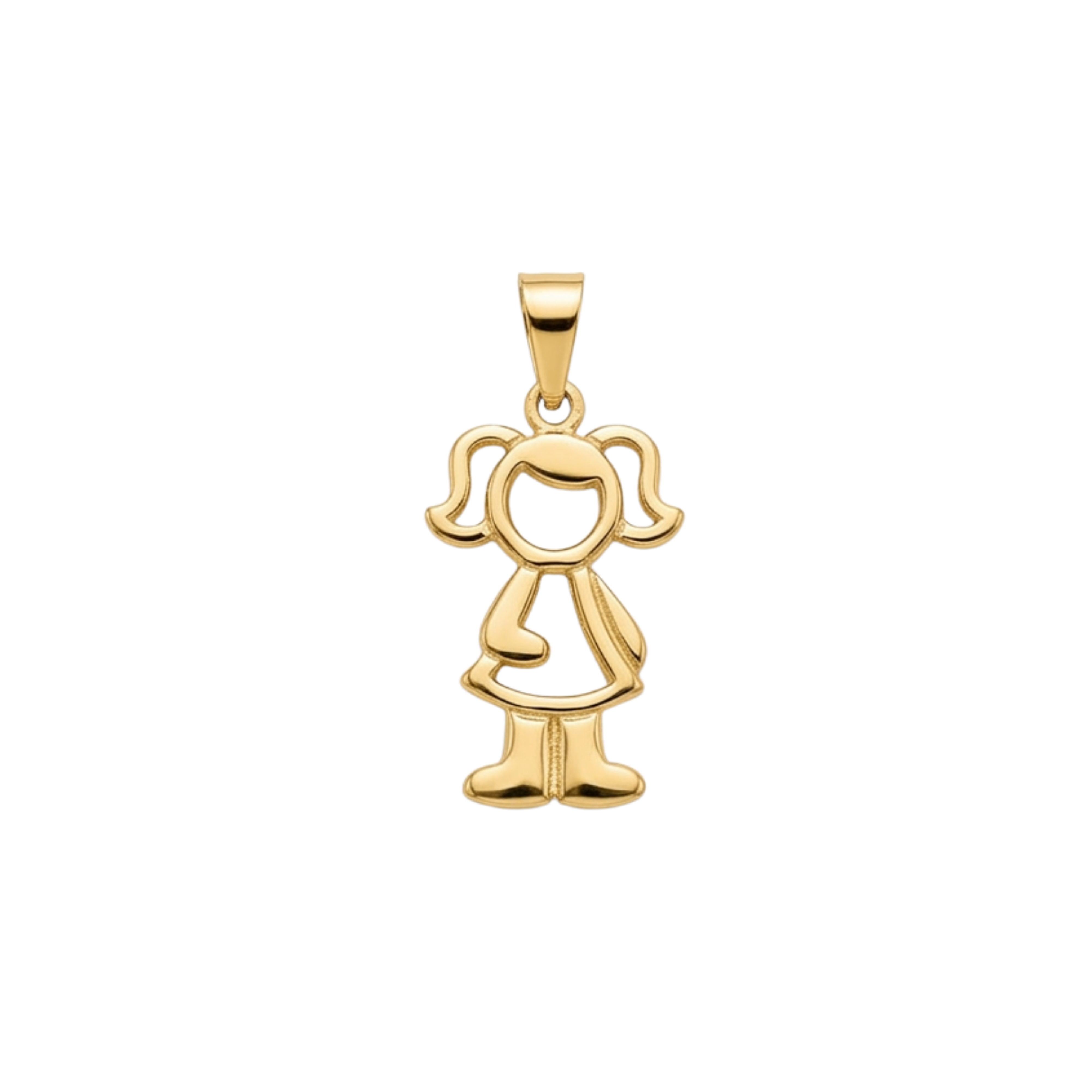 Boy/Girl Pendant in Gold Plated