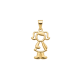 Boy/Girl Pendant in Gold Plated