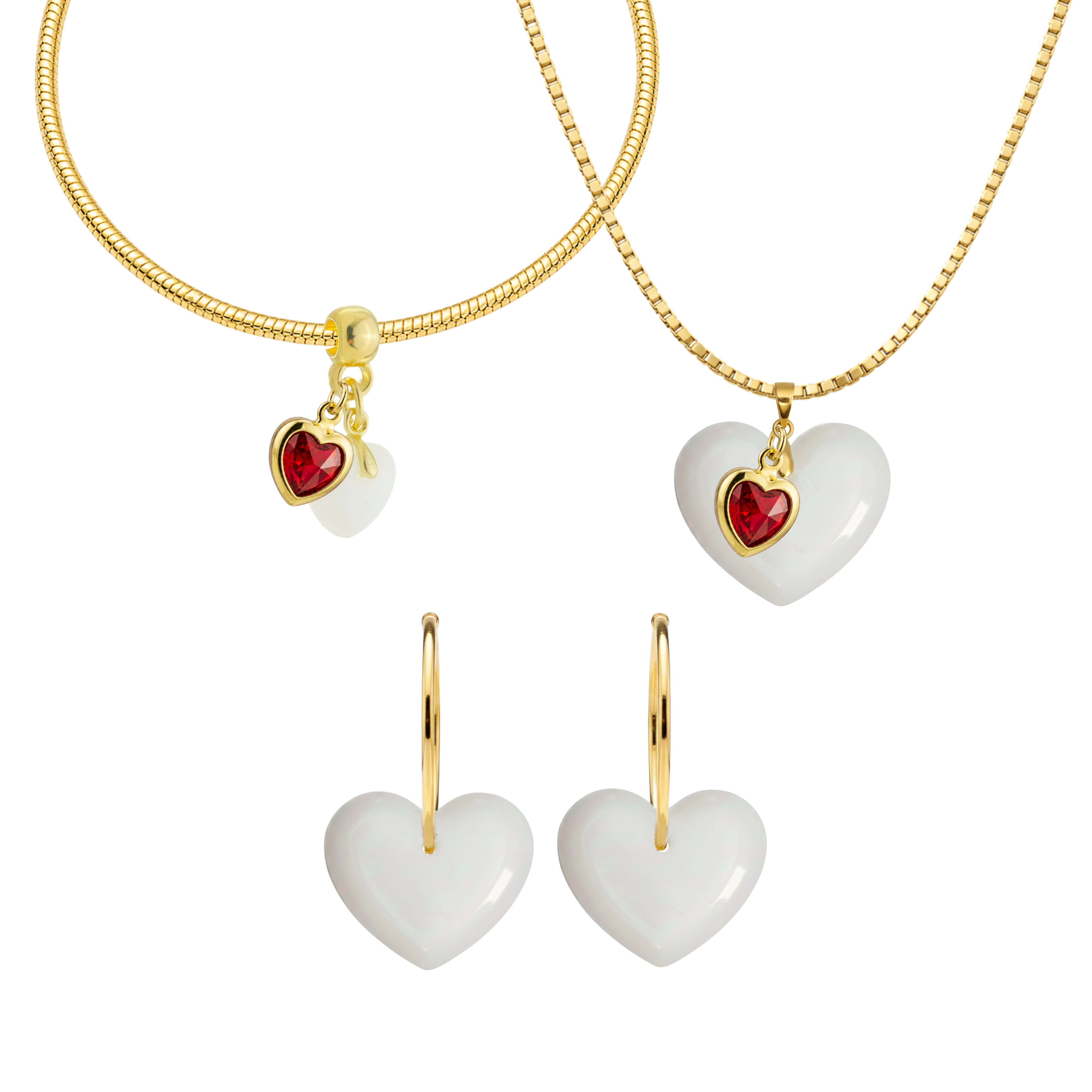 Chubby Heart with Ruby Heart