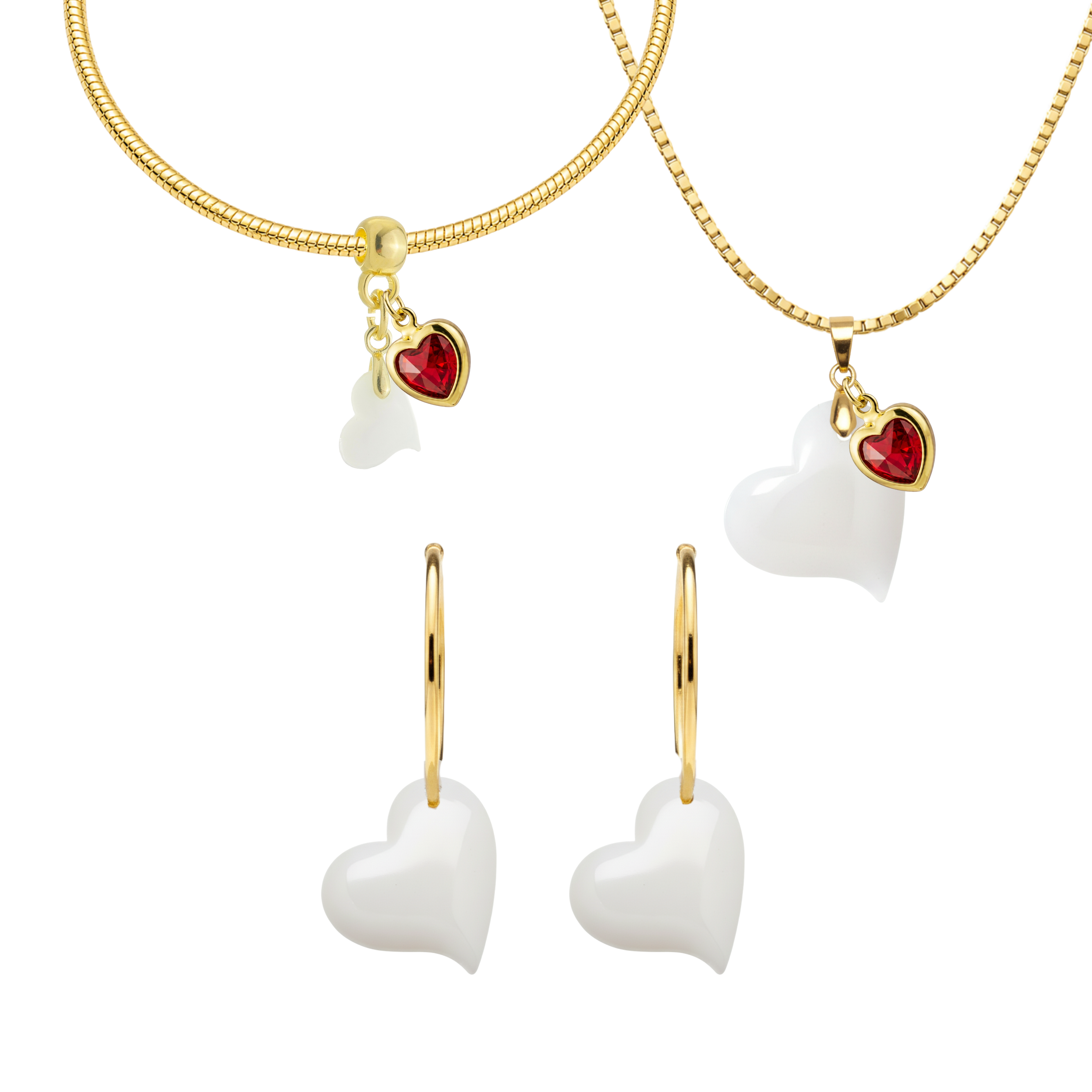 Twisted Heart with Ruby Heart
