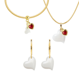 Twisted Heart with Ruby Heart