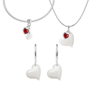 Twisted Heart with Ruby Heart