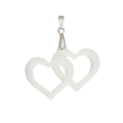 Double Heart Pendant - Breast Milk Jewelry