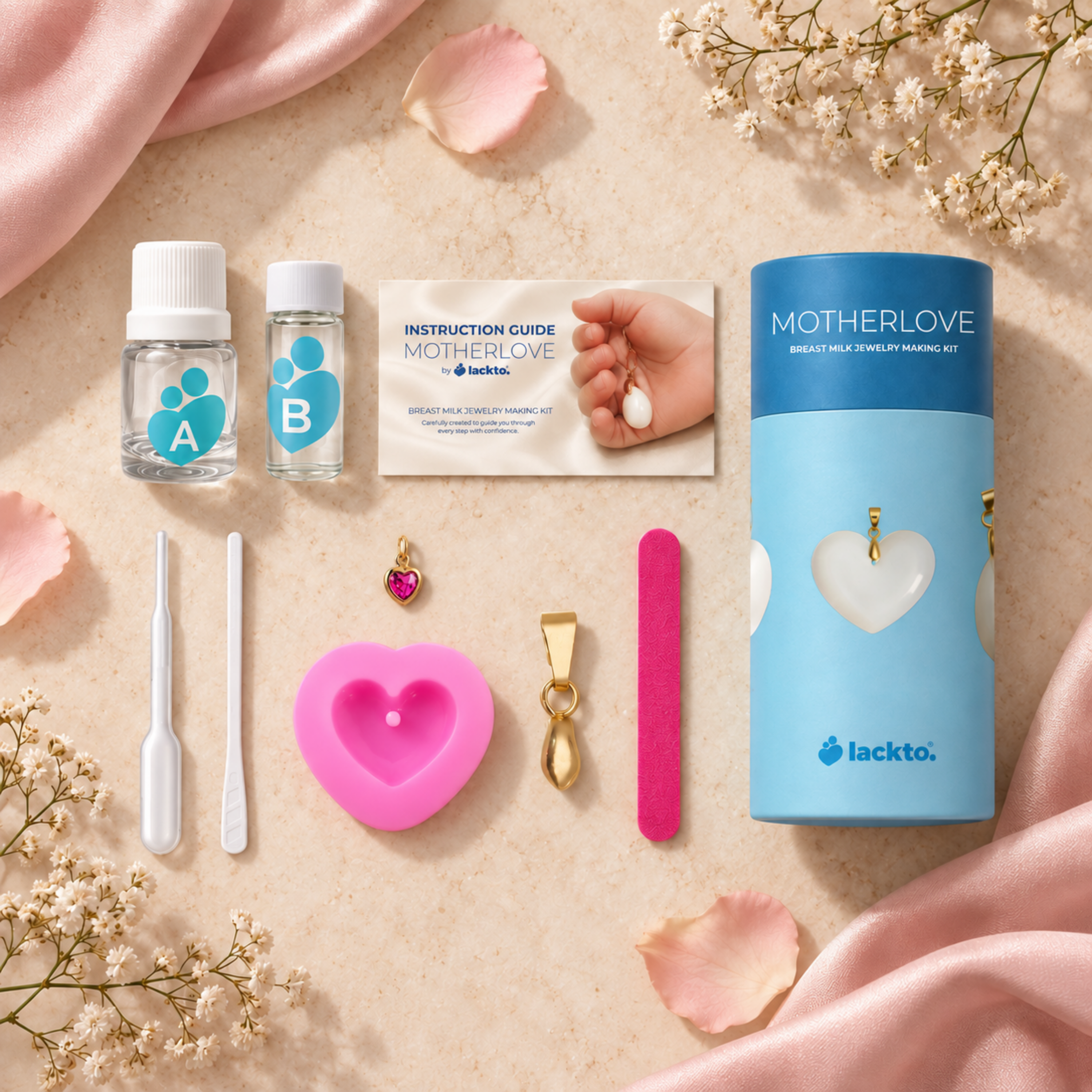 Gota Lapidada con Corazón de Mamá