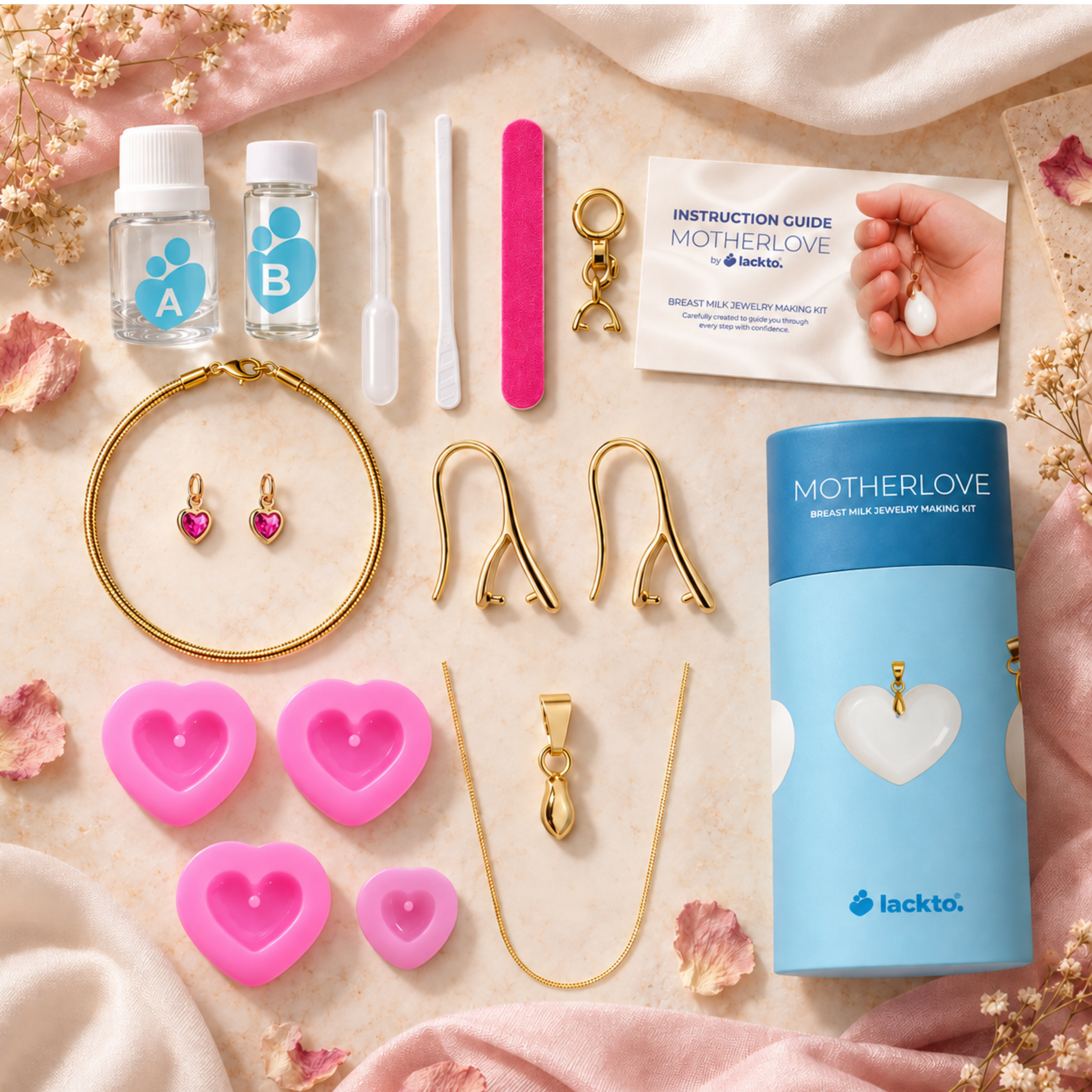 Gota Lapidada con Corazón de Mamá