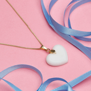 Chubby Heart Pendant - Breast Milk Jewelry