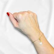 Twisted Heart Charm - Breast Milk Jewelry