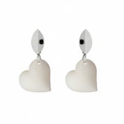 Heart Earring - Breast Milk Jewelry
