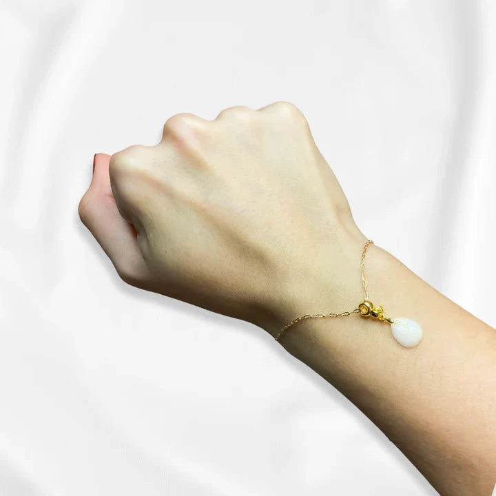 Colgante de pulsera: mini gota diamante - Joyería de leche materna
