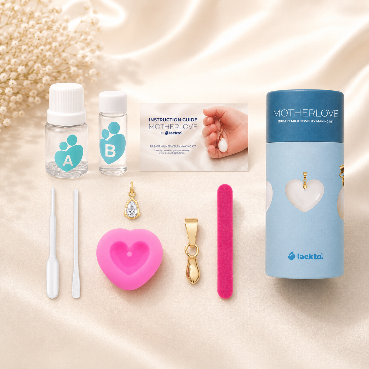 Twisted Heart with Zirconia Drop