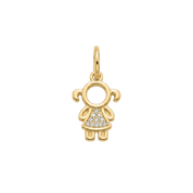 Boy/Girl Pendant in Gold Plated