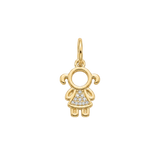 Boy/Girl Pendant in Gold Plated