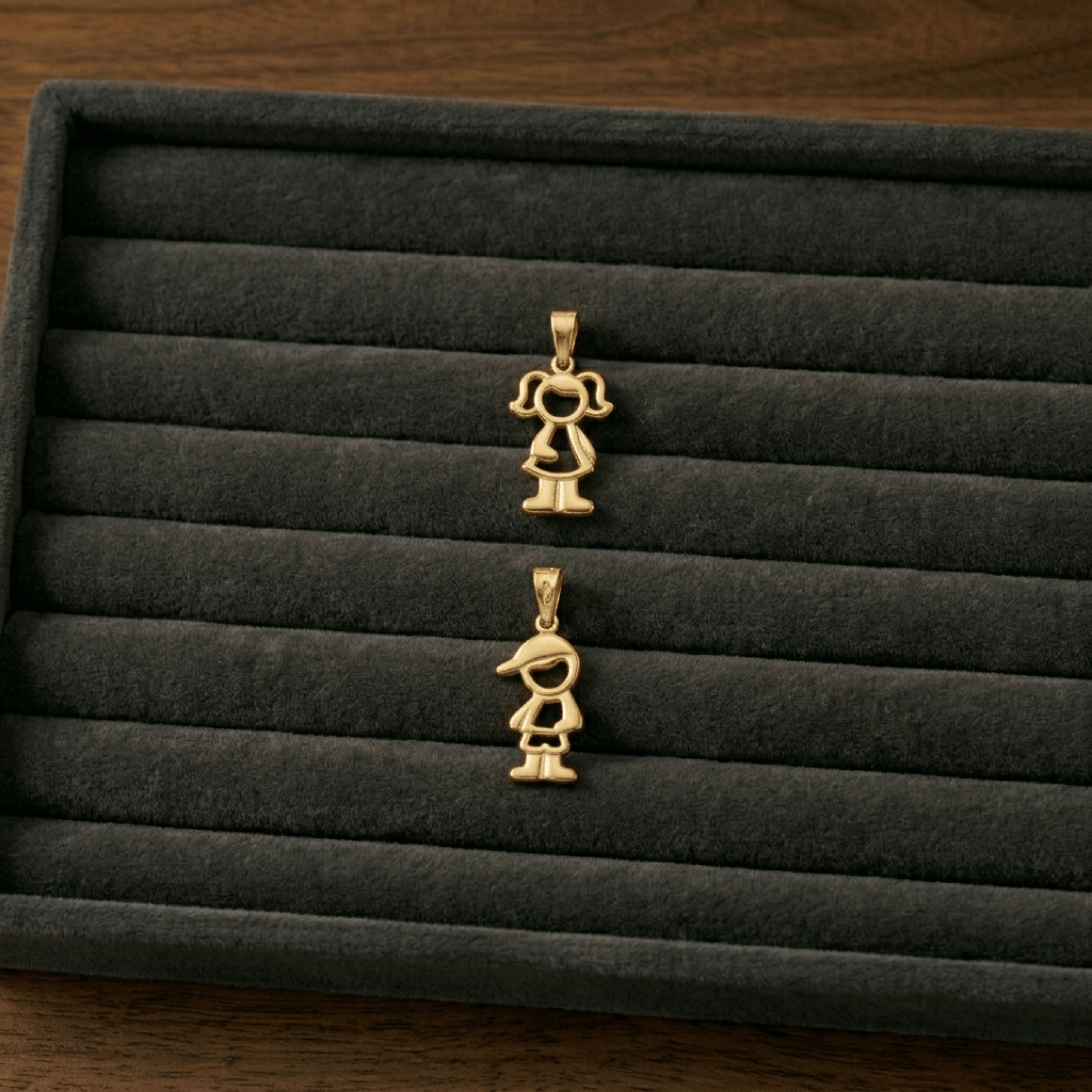 Boy/Girl Pendant in Gold Plated