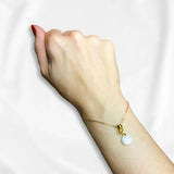 Textured Circle Charm - Breast Milk Jewelry