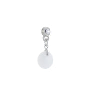 Textured Circle Charm - Breast Milk Jewelry