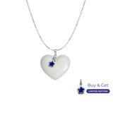  Corazón Gordito con Cadena y Estrella del 4 de Julio