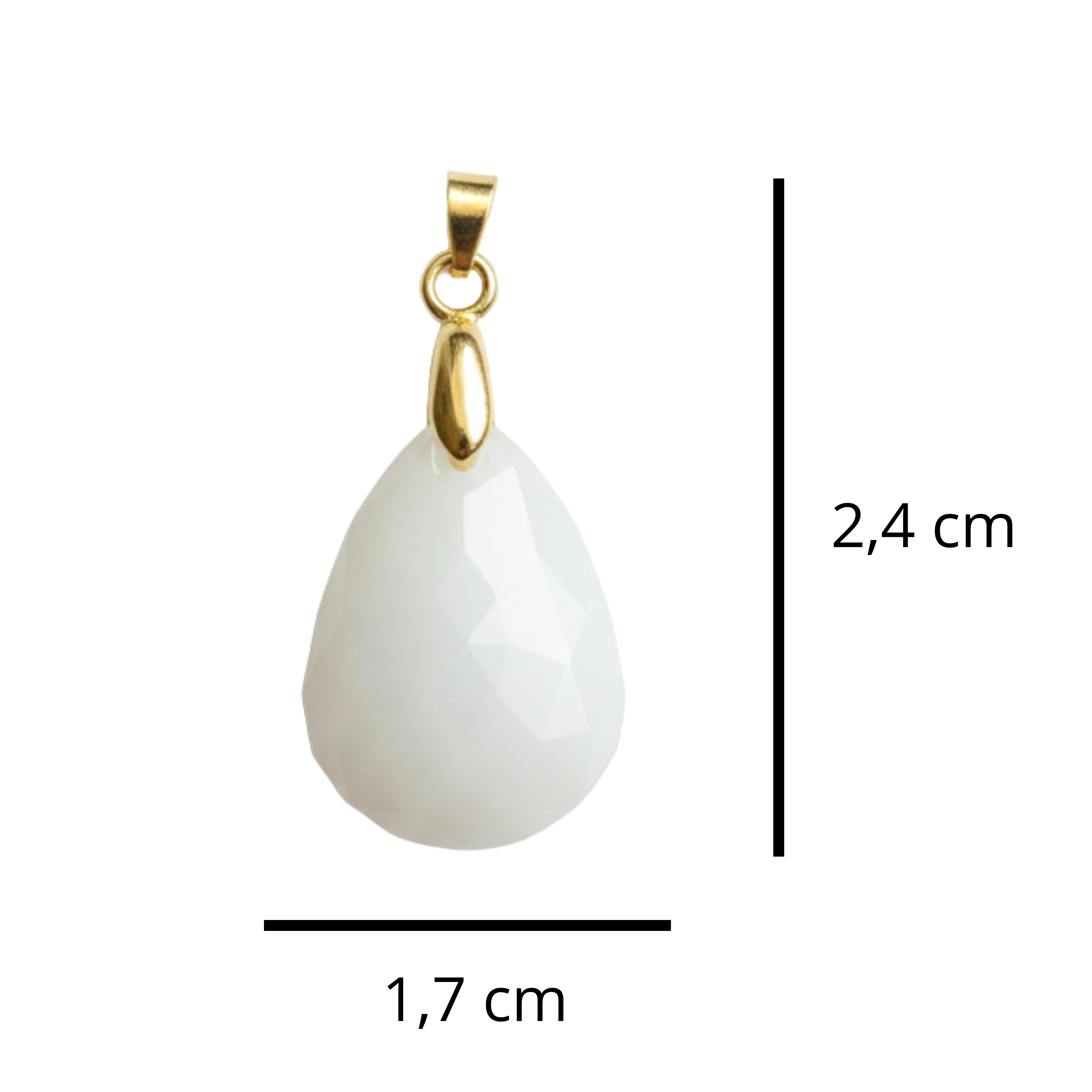 Diamond Drop with Zirconia Drop