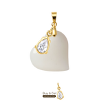 Heart with Zirconia Drop