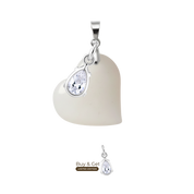 Heart with Zirconia Drop
