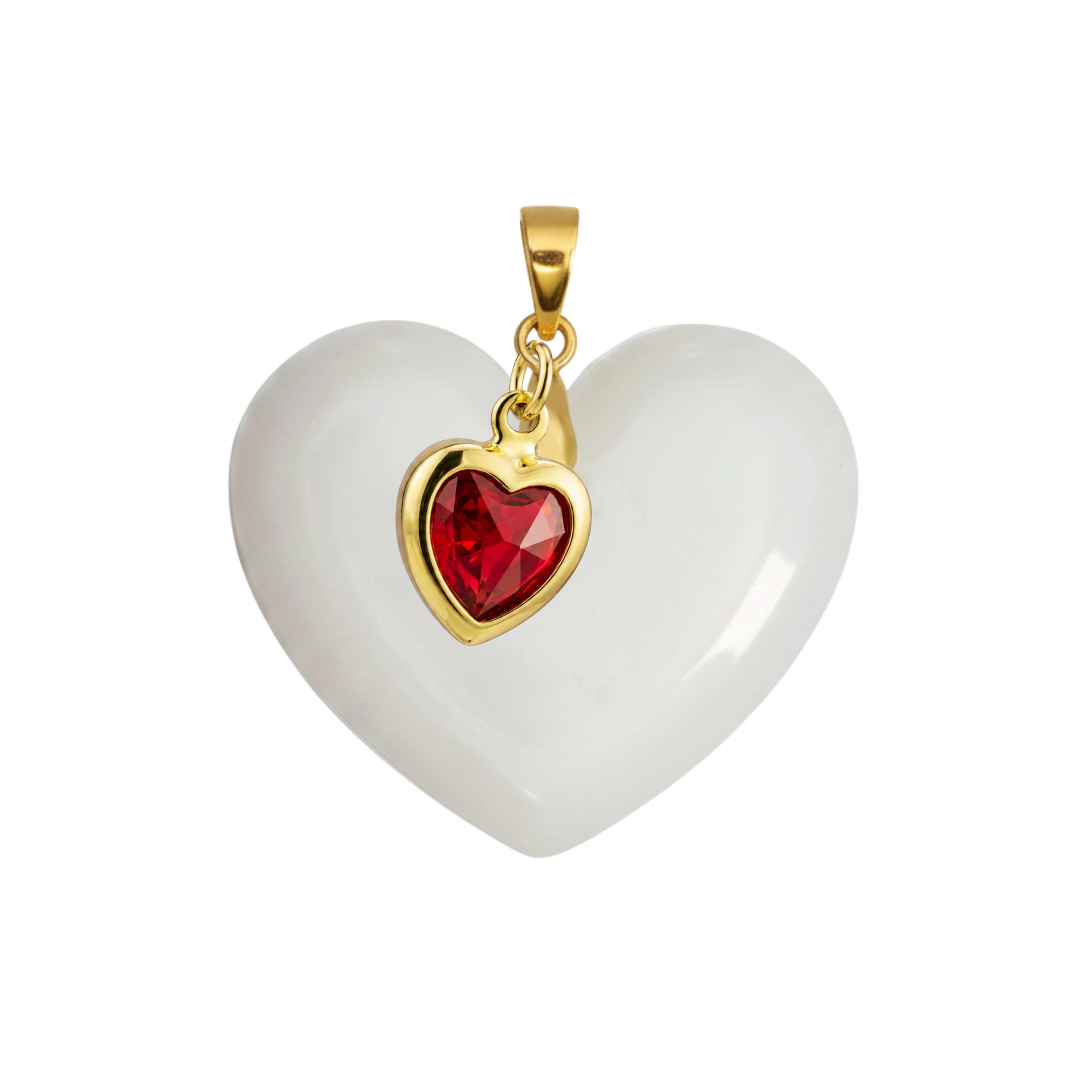 Chubby Heart with Ruby Heart