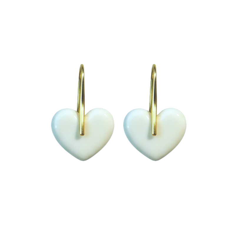 Chubby Heart Earring - Breast Milk Jewelry