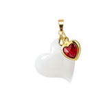 Twisted Heart with Ruby Heart
