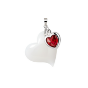 Twisted Heart with Ruby Heart