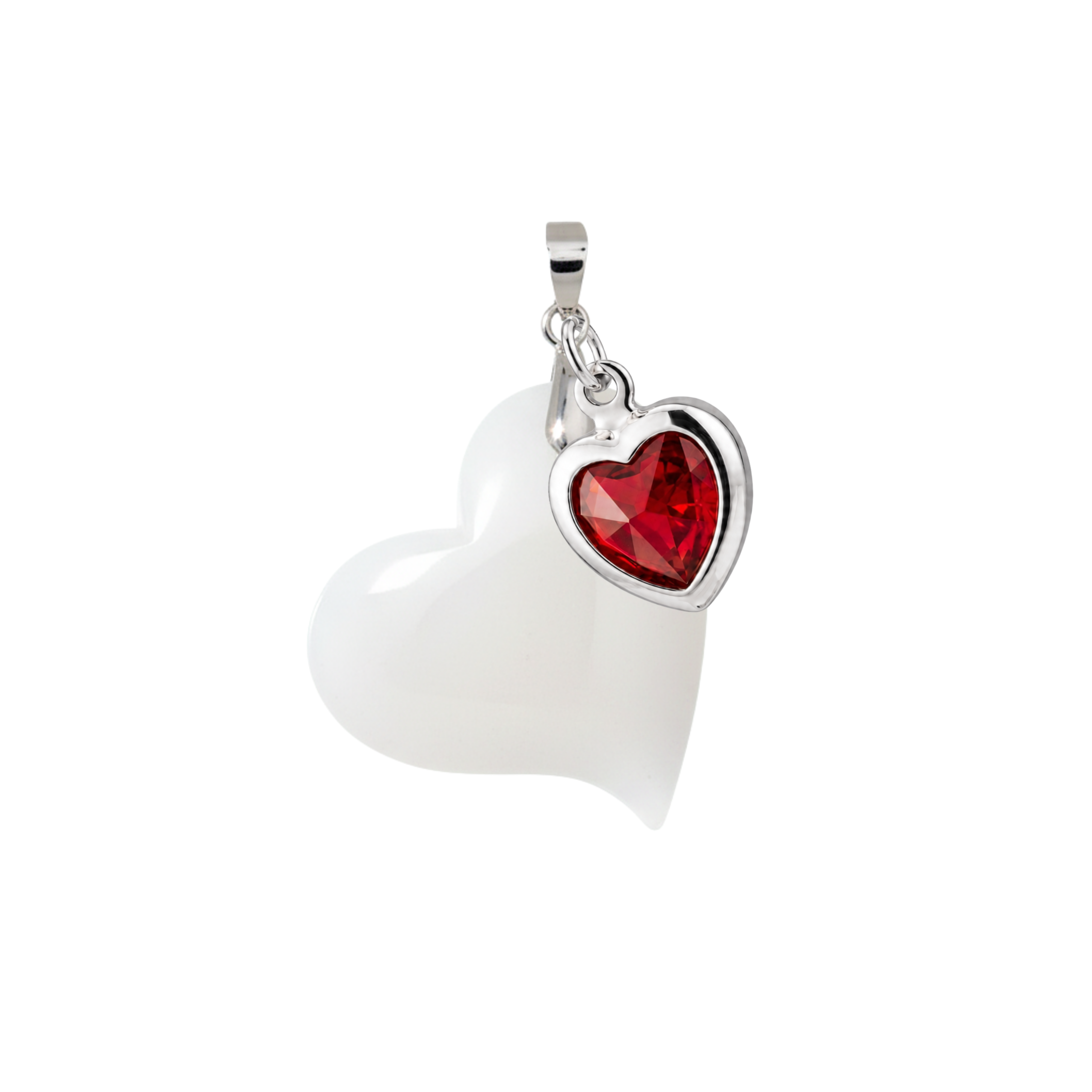 Twisted Heart with Ruby Heart