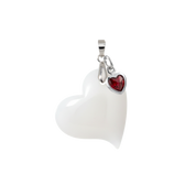 Corazón Torcido con Corazón Rubí