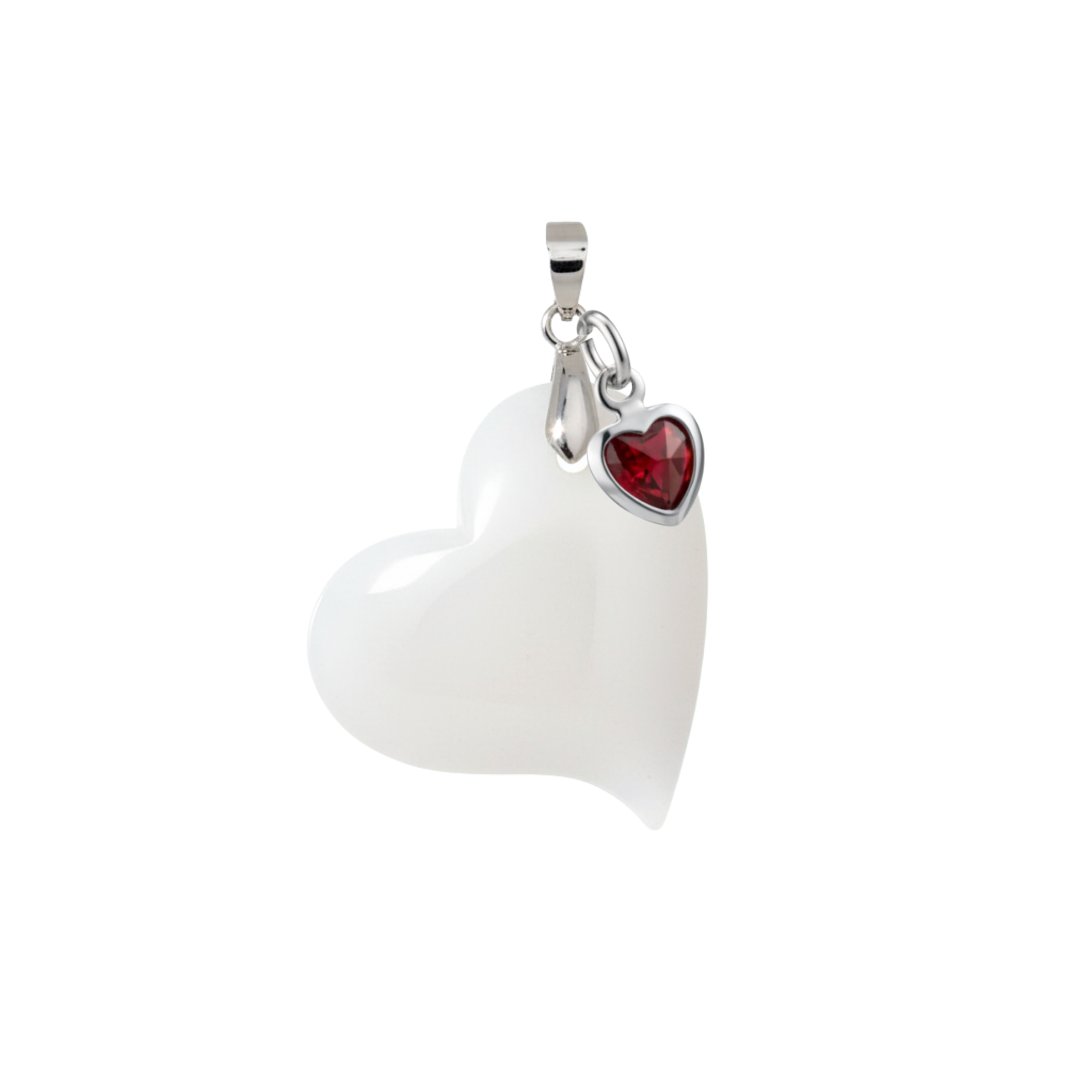 Corazón Torcido con Corazón Rubí
