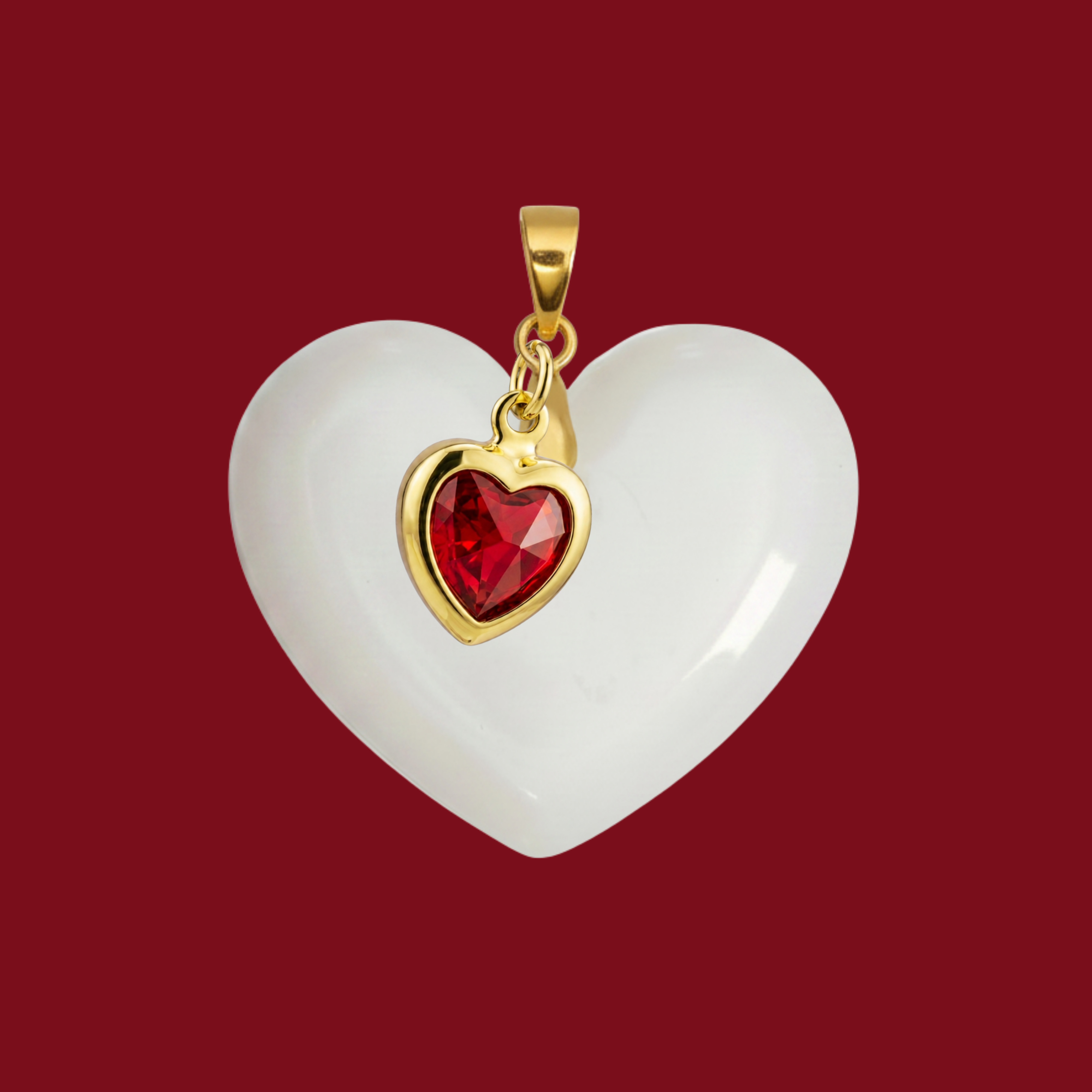 Additional Pendant with Ruby Heart