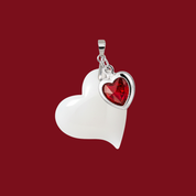 Additional Pendant with Ruby Heart