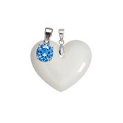 Corazón Gordito Adicional con Colgante del Mes de Nacimiento