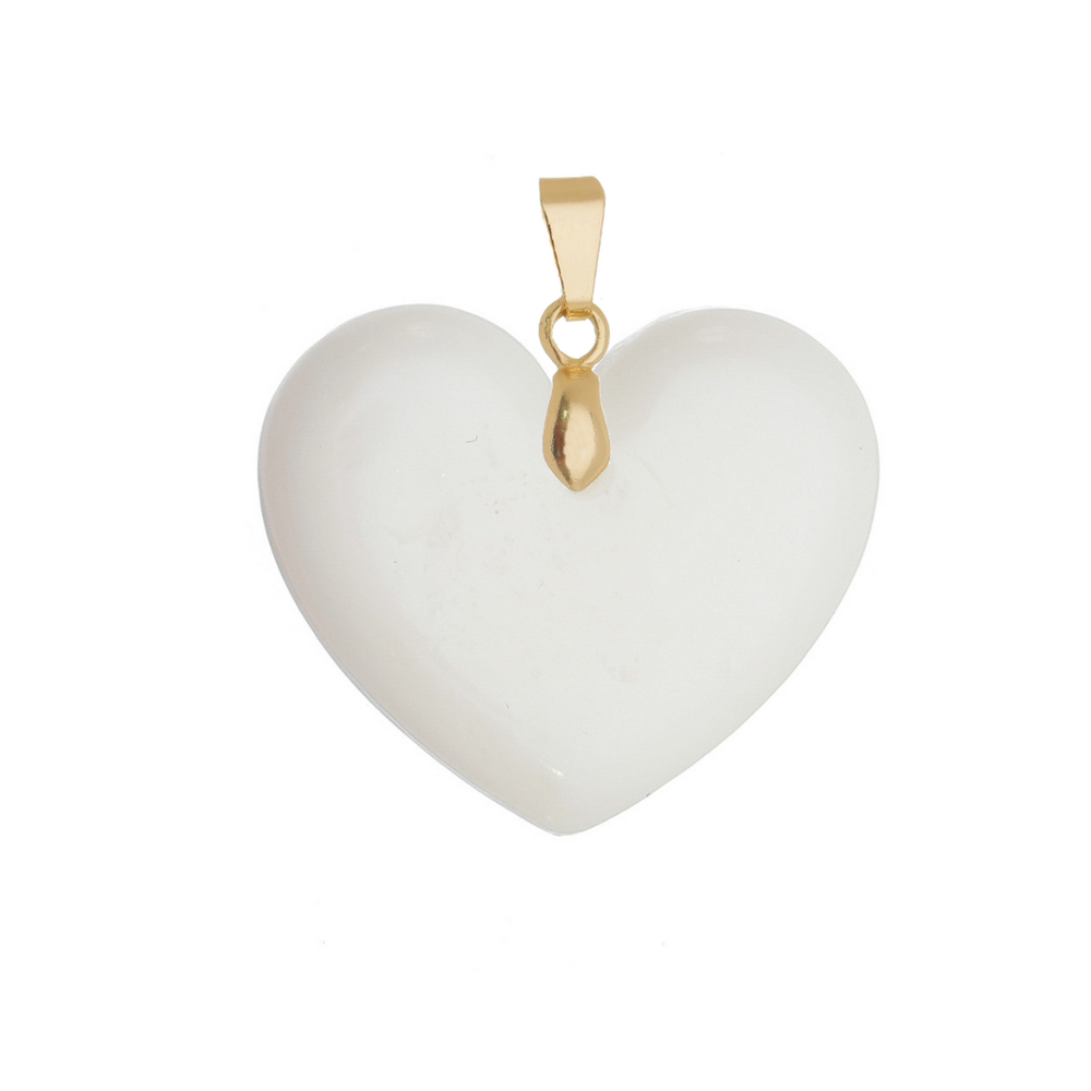 Chubby Heart Pendant - Breast Milk Jewelry