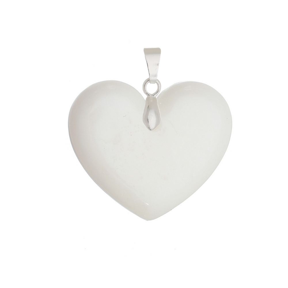 Chubby Heart Pendant - Breast Milk Jewelry