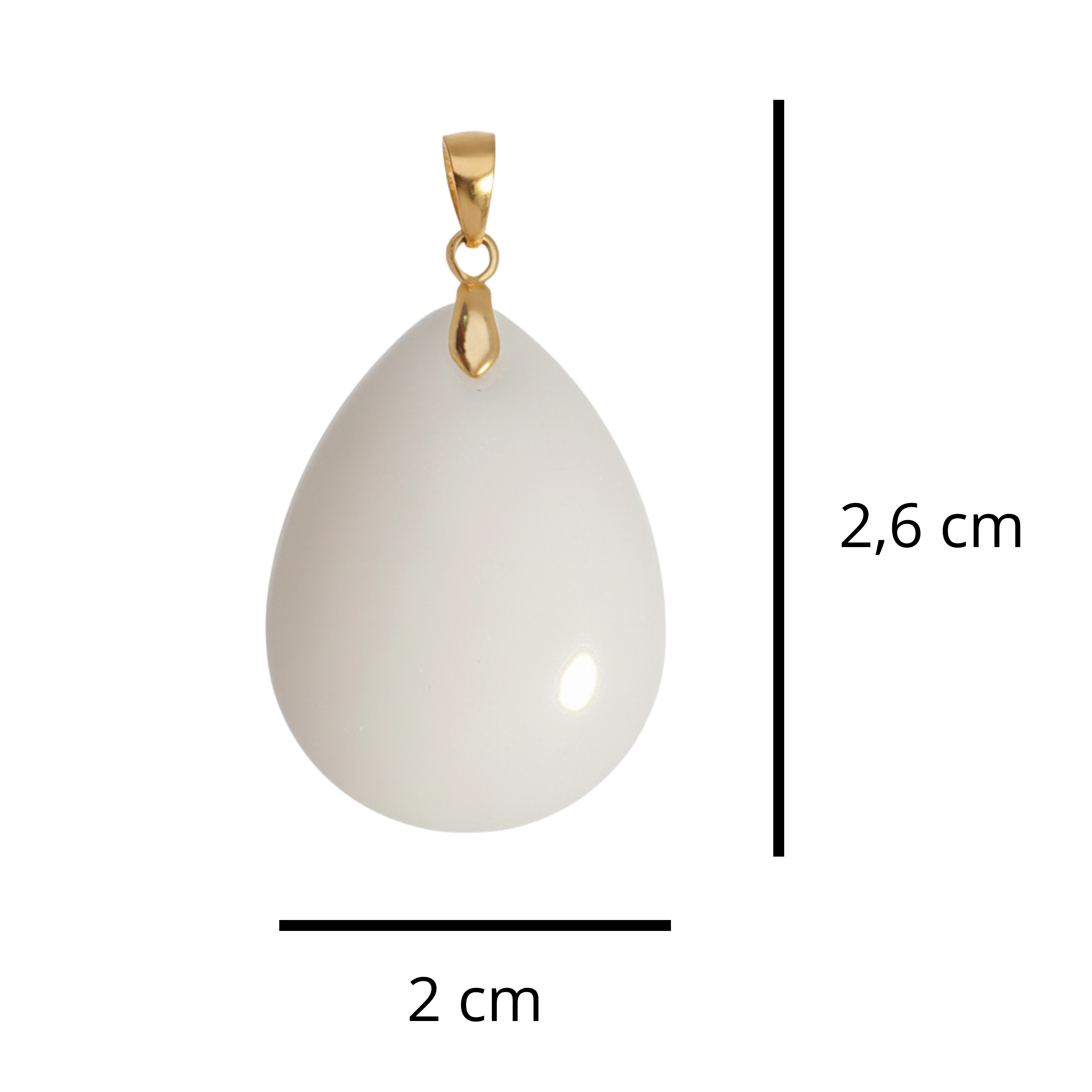 Chubby Heart with Zirconia Drop