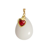Chubby Drop with Ruby Heart