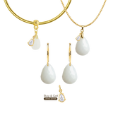Diamond Drop with Zirconia Drop
