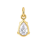 Zirconia Drop in Gold Plated
