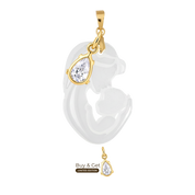 Mother and Baby with Zirconia Drop