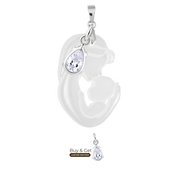 Mother and Baby with Zirconia Drop