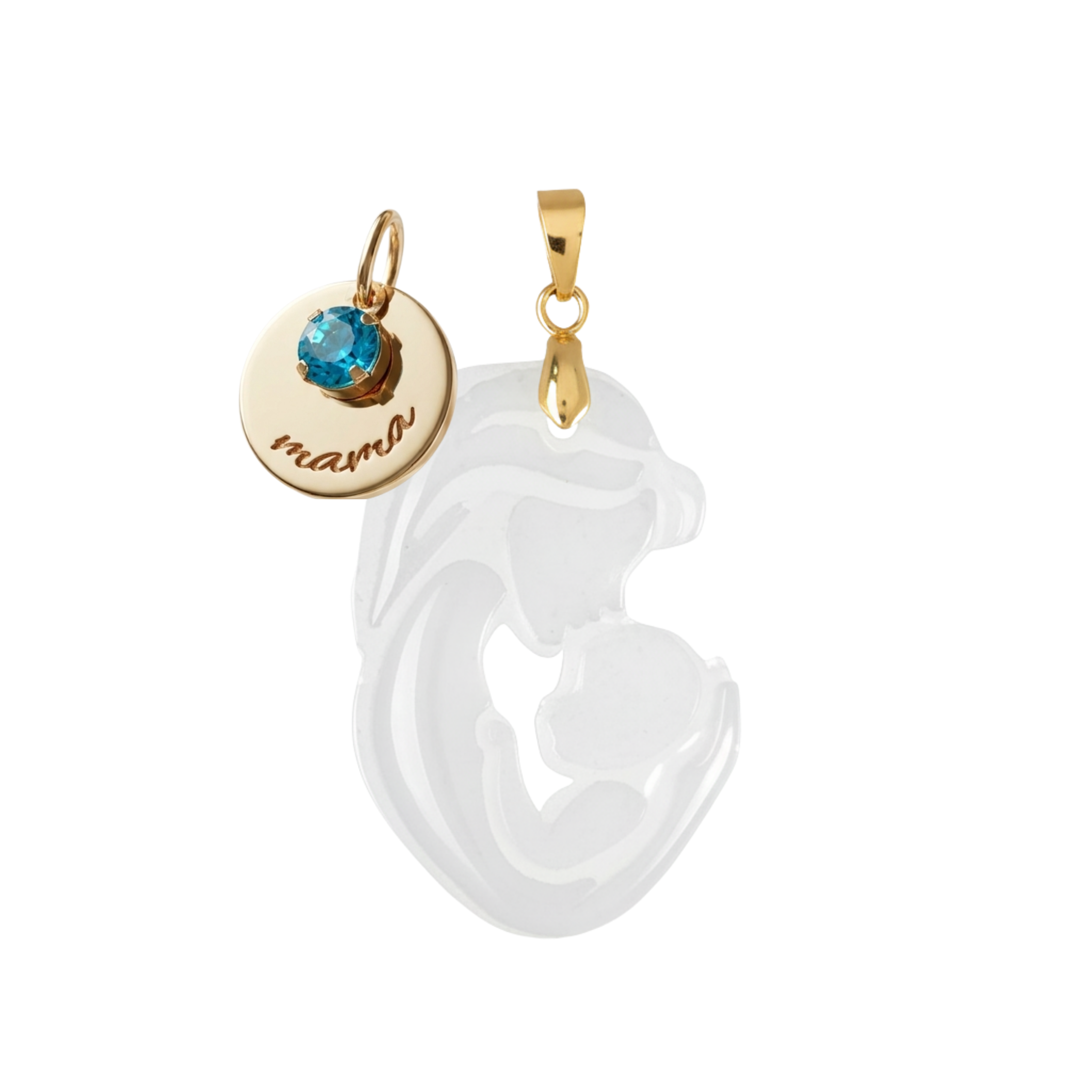 Mother and Baby with Mama Medal