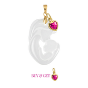Madre y bebé con Corazón de Mamá