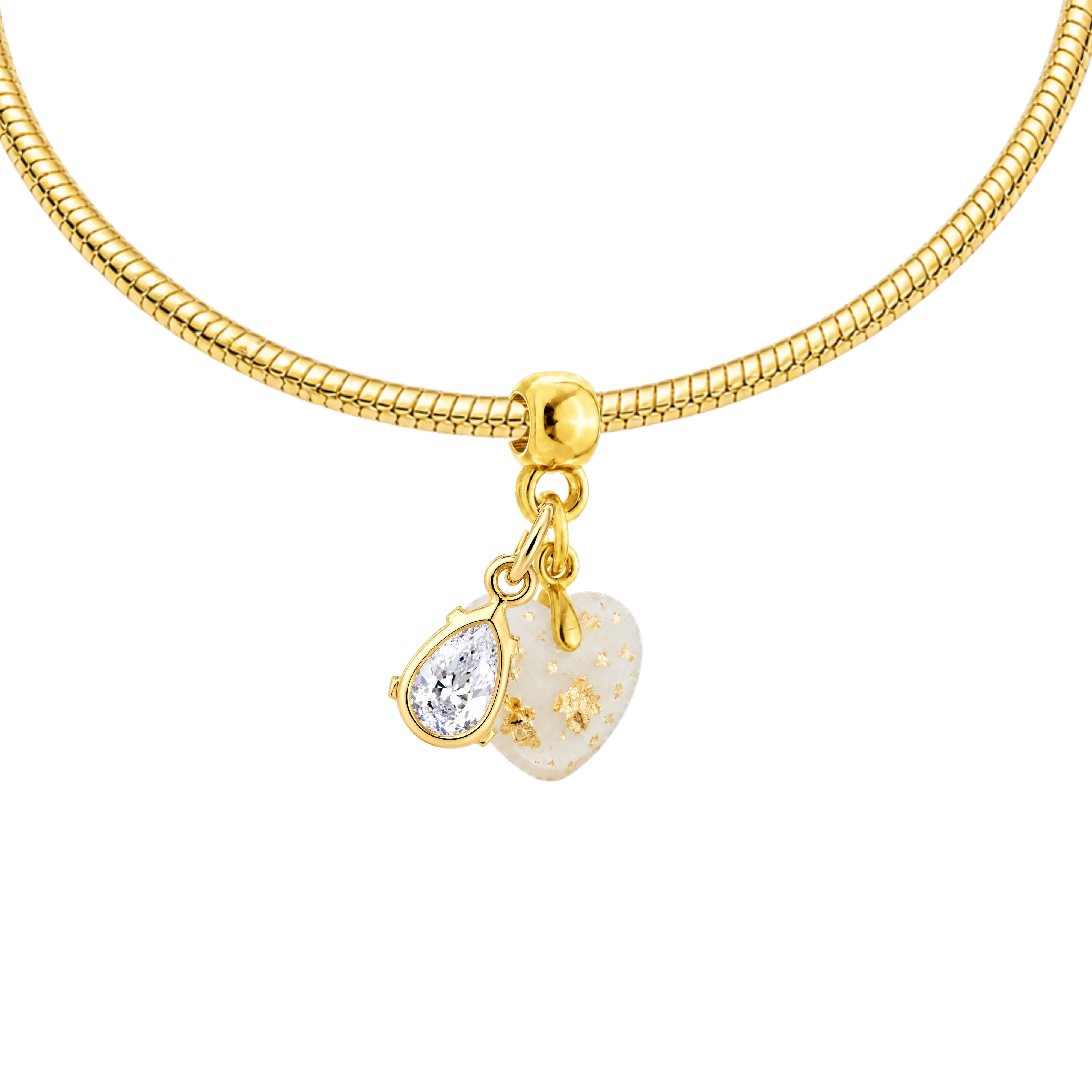 Charm Corazón Gordito con Pulsera 