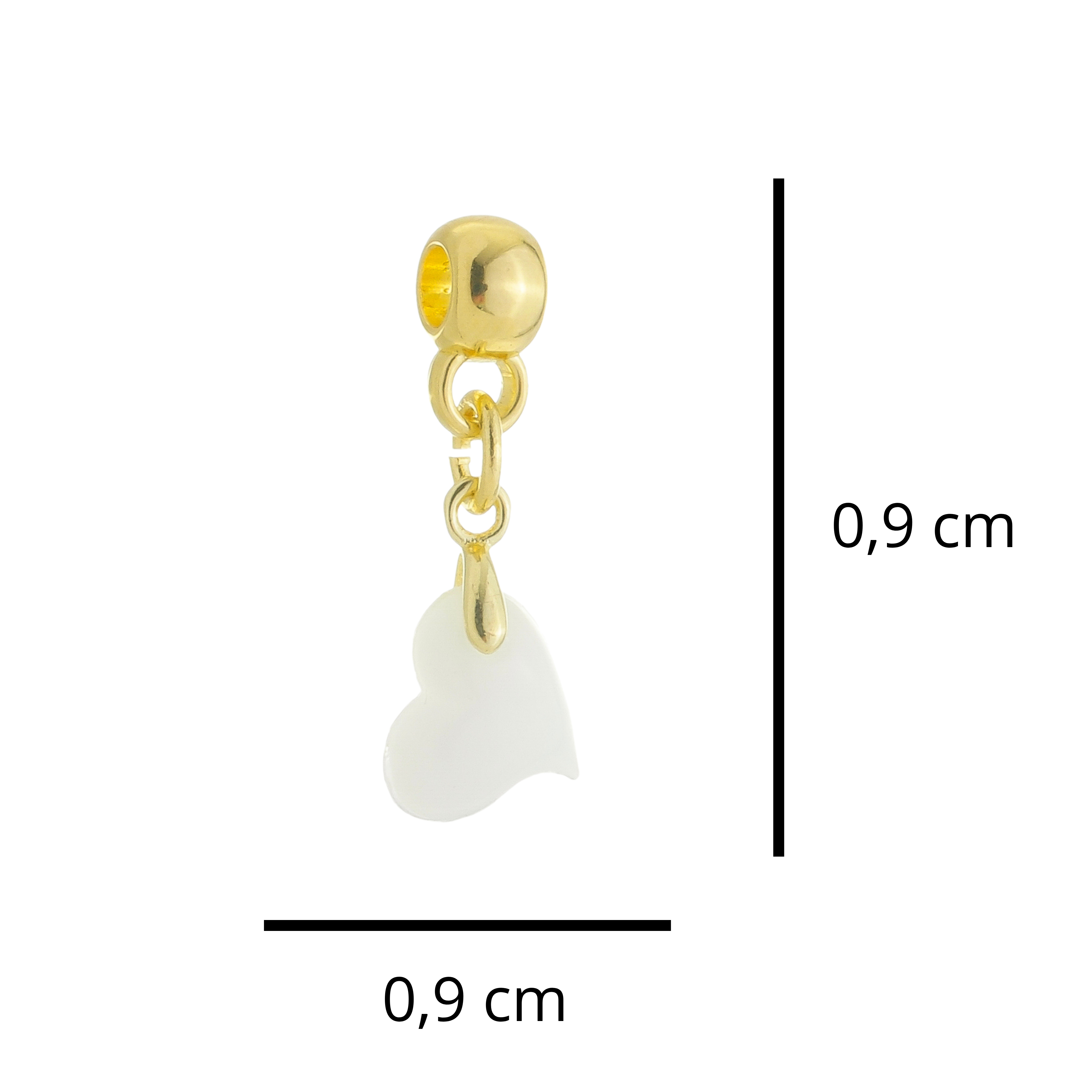 Twisted Heart with Zirconia Drop
