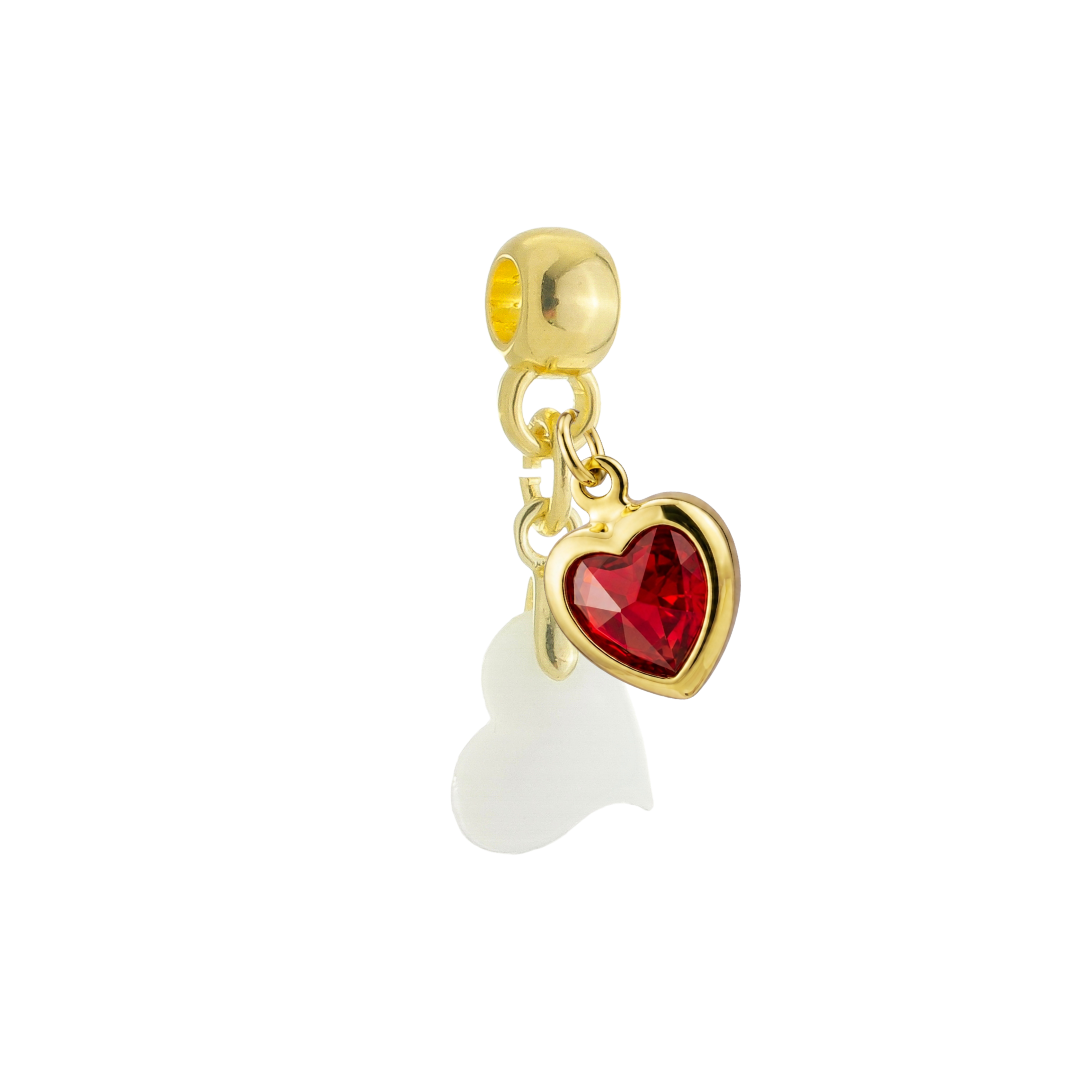 Mini Twisted Heart with Ruby Heart